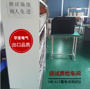 蓄电池充放一体机调试车间